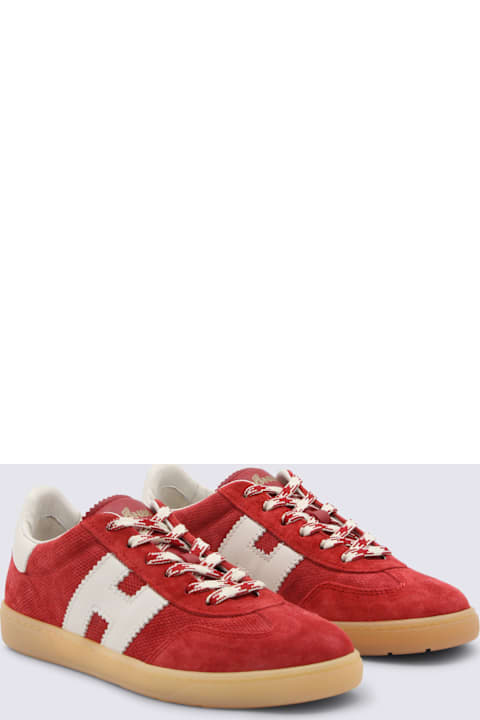 Hogan Red Leather Cool Sneakers