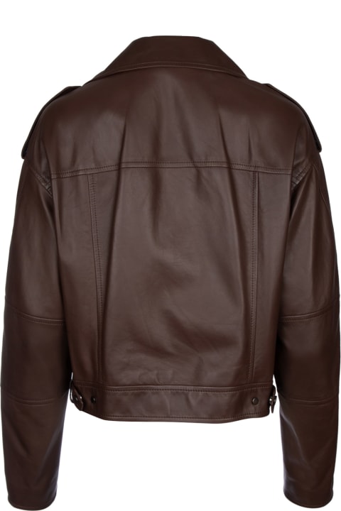 Clothing for Women Brunello Cucinelli Leather Jacket