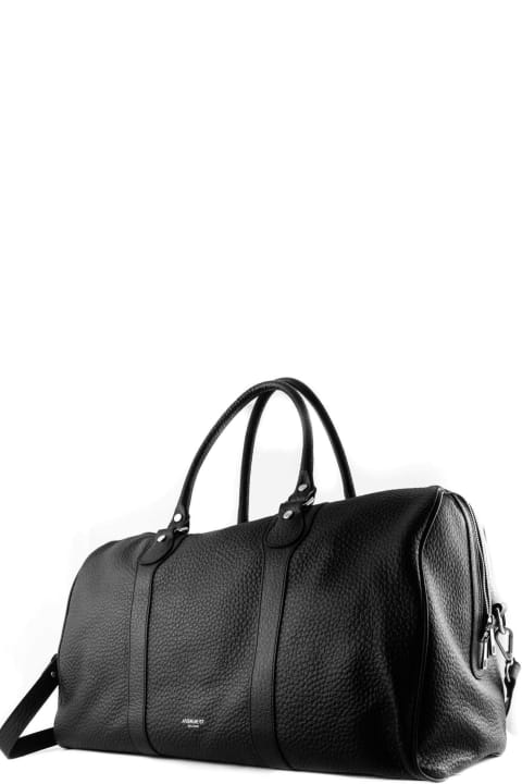 Luggage for Women Avenue 67 Black Leather Duffel Bag