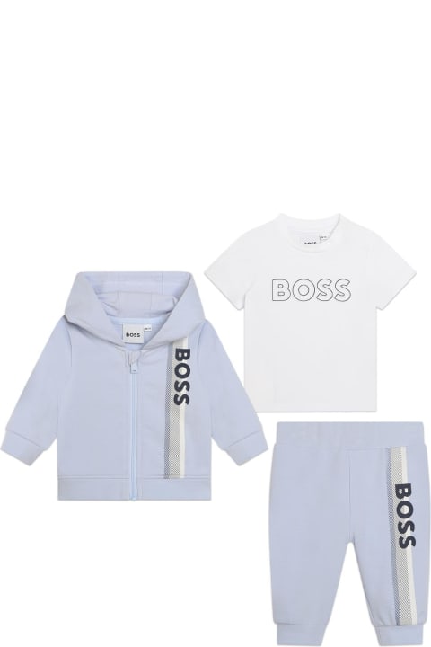 Hugo Boss Bodysuits & Sets for Baby Boys Hugo Boss Tuta 3 Pezzi Con Logo