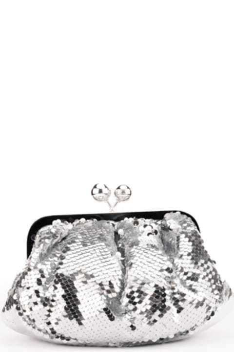 Clutches for Women Weekend Max Mara Embellished Chained Clutch Bag