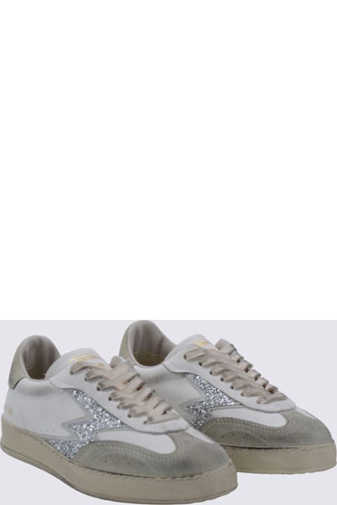 M.O.A. master of arts Silver And White Sneakers
