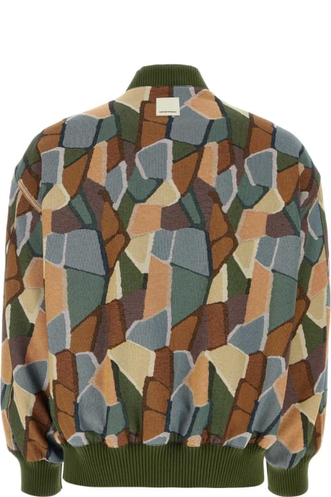 Emporio Armani Coats & Jackets for Men Emporio Armani Embroidered Jacquard Bomber Jacket