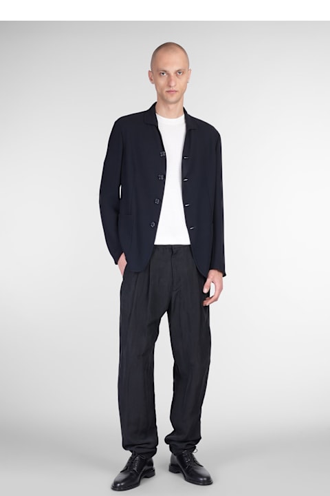 Giorgio Armani for Men Giorgio Armani Pants In Black Linen
