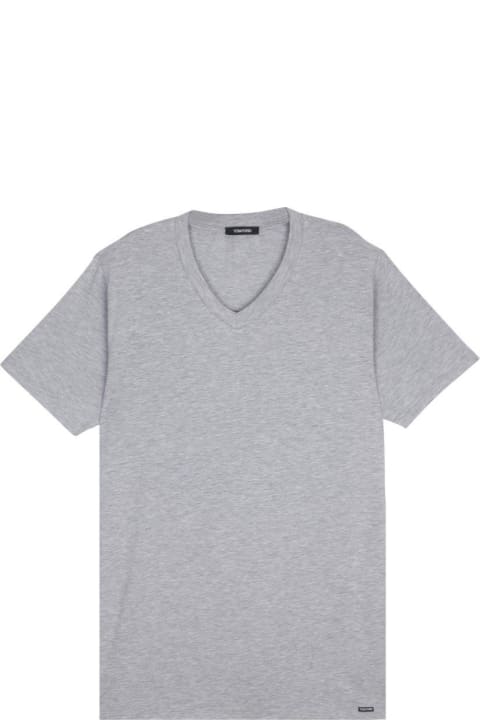 Tom Ford Clothing for Men Tom Ford V-neck Short-sleeved T-shirt