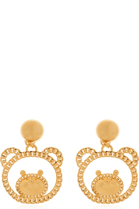 Moschino Earrings for Women Moschino Clip-on Earrings With Teddy Bear Charm