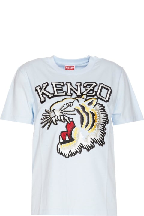 Kenzo for Women Kenzo T-shirt With Tiger Embroidery