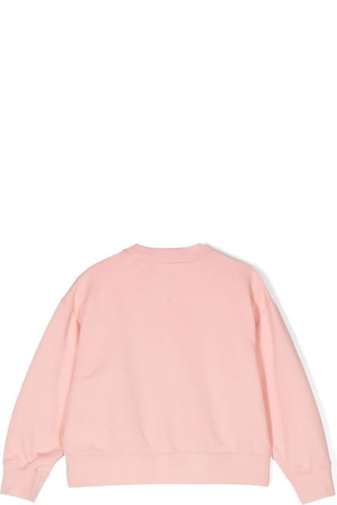 Topwear for Girls Palm Angels Pink Bear Crew Neck Sweatshirt