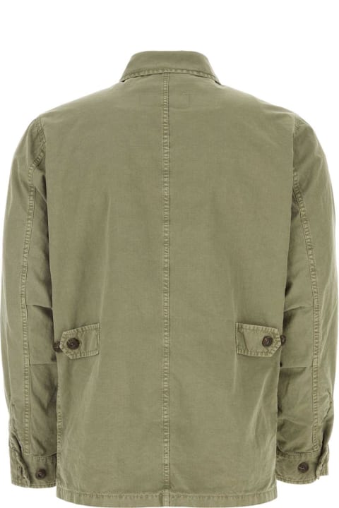 Fay Coats & Jackets for Women Fay Sage Green Cotton Jungle Jacket
