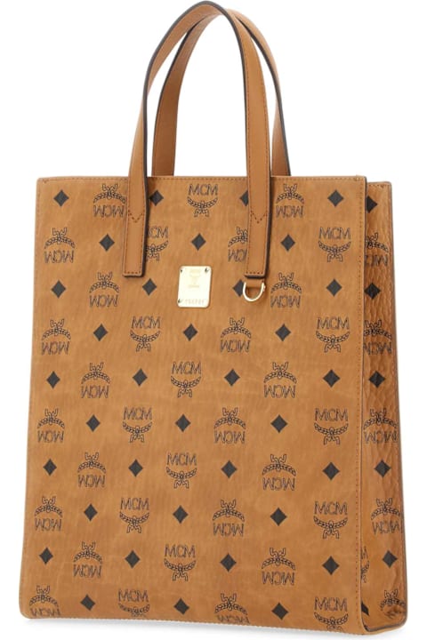 MCM Bags for Women MCM Printed Canvas Small Aren Shopping Bag