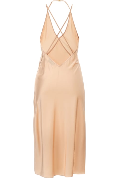 After Dark for Women Saint Laurent Cross-strap Sleeveless Dress