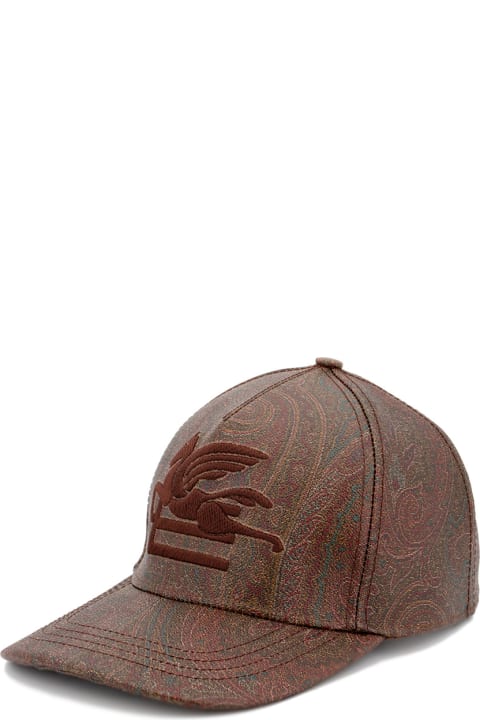 Fashion for Women Etro Paisley Hat In Brown Cotton
