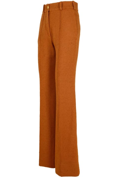 Fashion for Women Patou Brown Wool Blend Flare Pants