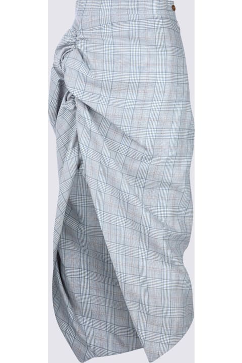 Vivienne Westwood for Women Vivienne Westwood Light Blue Wool Skirt