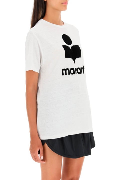 Topwear for Women Marant Étoile Logo-printed Crewneck T-shirt