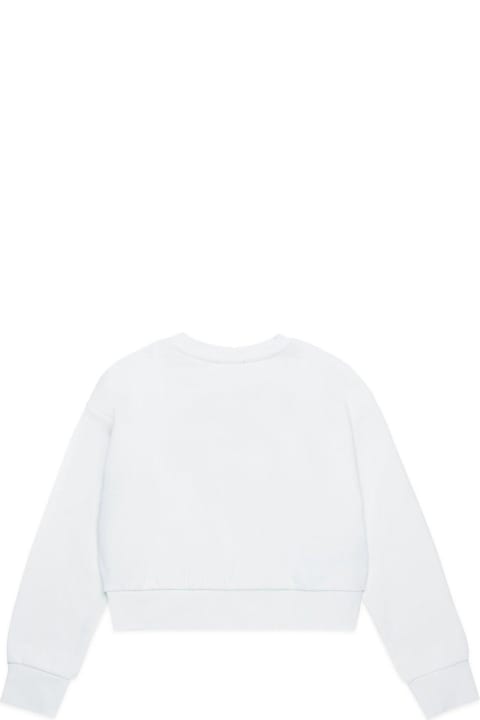 Diesel Topwear for Girls Diesel Straslium Logo-embroidered Cut-out Sweatshirt