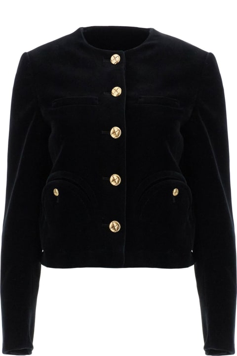 Blazé Milano Coats & Jackets for Women Blazé Milano Cotton Velvet Bolero Jacket In