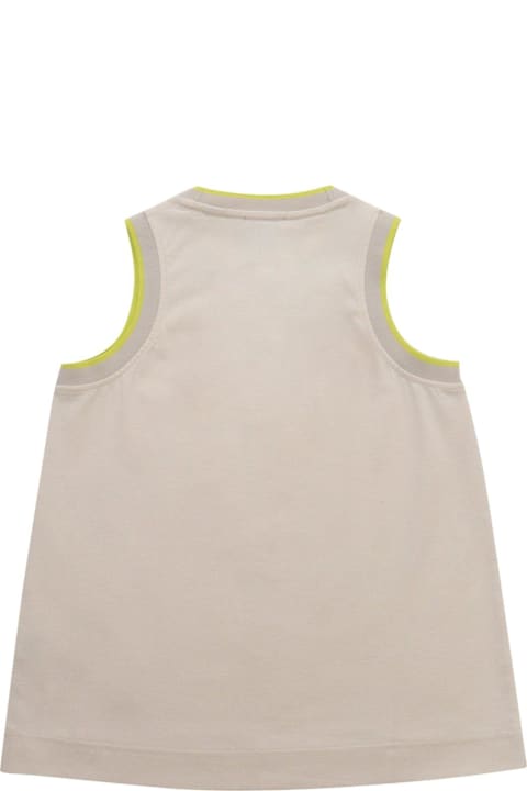 Burberry لـ Kids Burberry Logo Embroidered Straight Hem Vest