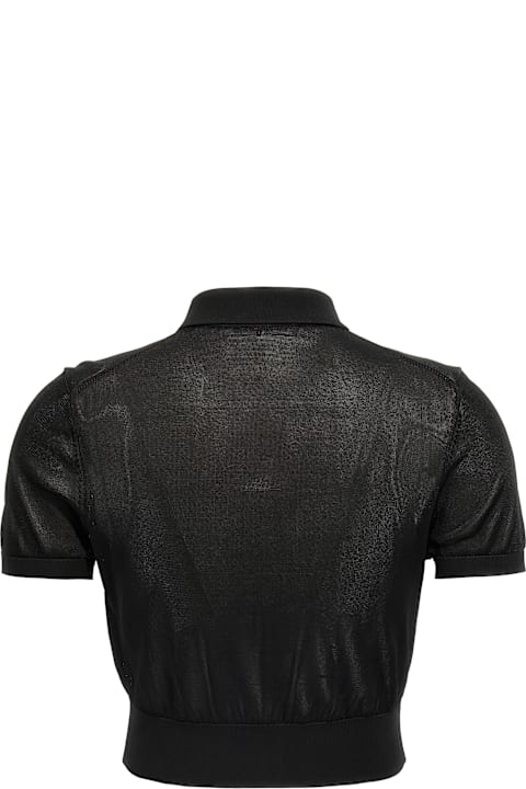 T by Alexander Wang Cropped Polo Shirt | italist