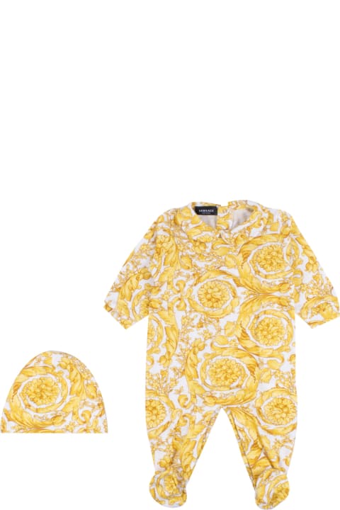 Accessories & Gifts for Kids Versace Baroque Romper And Hat Set