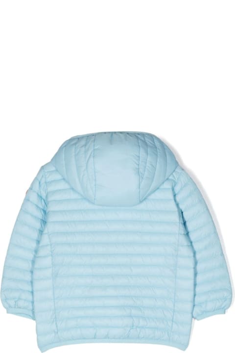 Topwear for Baby Girls Save the Duck Light Blue Nene Lightweight Down Jacket