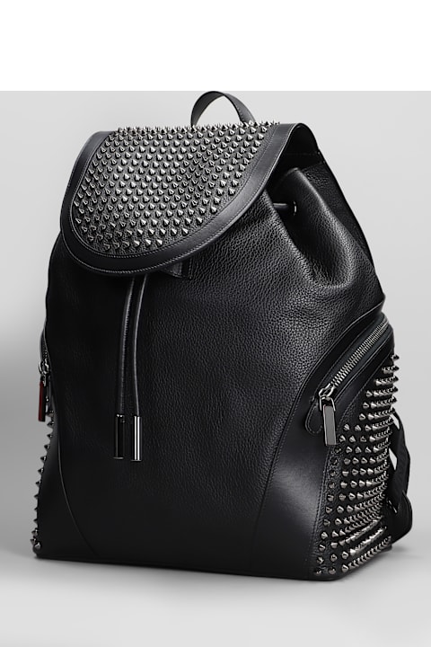 Christian Louboutin for Men Christian Louboutin Funky Backpack In Black Leather
