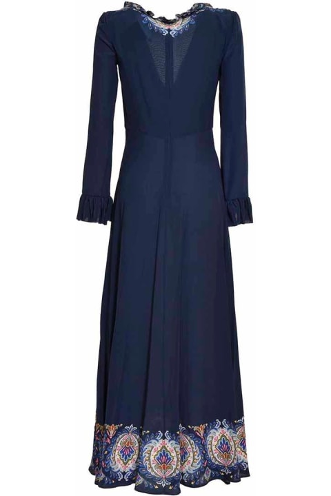 Fashion for Women Etro Paisley-printed Plunging V-neck Maxi Dress