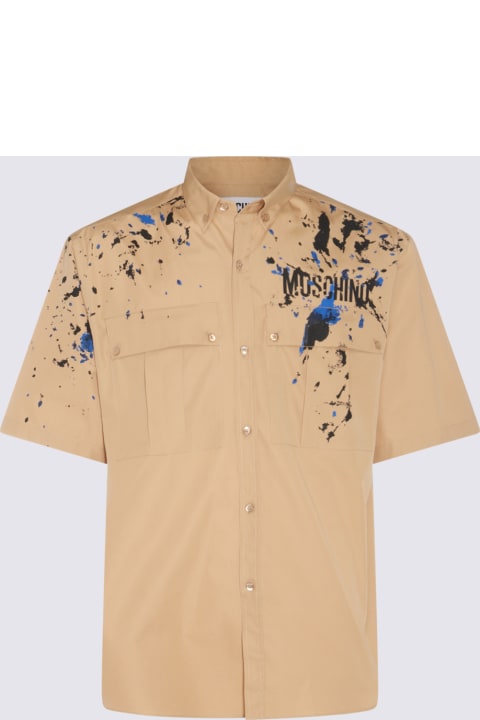 メンズ Moschinoのシャツ Moschino Beige Cotton Shirt
