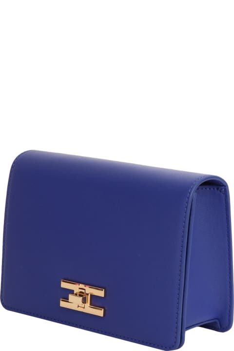 Elisabetta Franchi Clutches for Women Elisabetta Franchi Blue Shoulder Bag