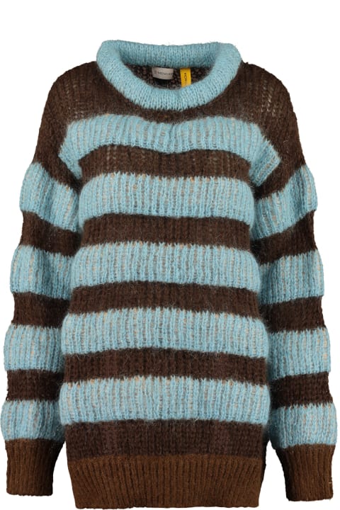 ウィメンズ新着アイテム Moncler 2 Moncler 1952 - Striped Mohair Sweater