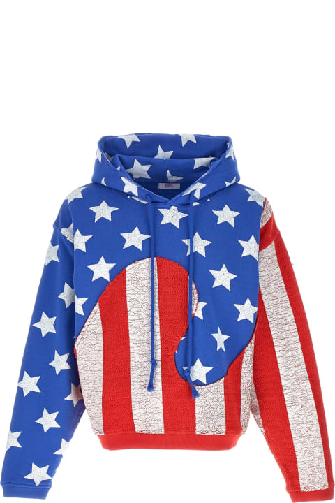 ERL for Men ERL Print Patchwork Hoodie