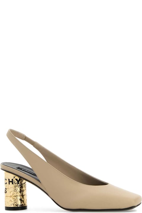 Givenchy Beige Leather Tape Pumps