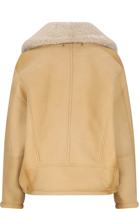 Golden Goose for Women Golden Goose Single-breasted Shearling Jacket