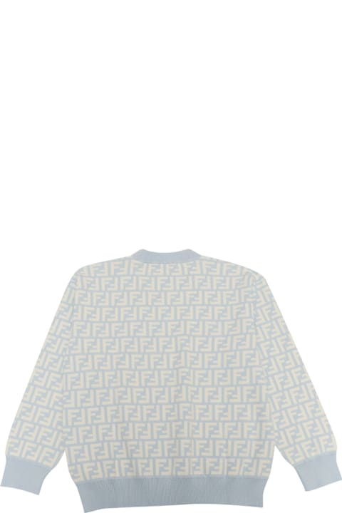 Fendi Sweaters & Sweatshirts for Boys Fendi Ff Piquet Knitted Pullover