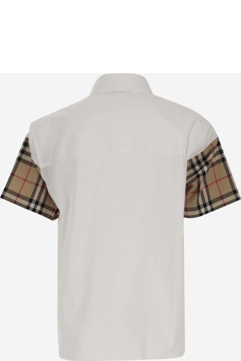 Burberry for Boys Burberry Shirt With Check Insert