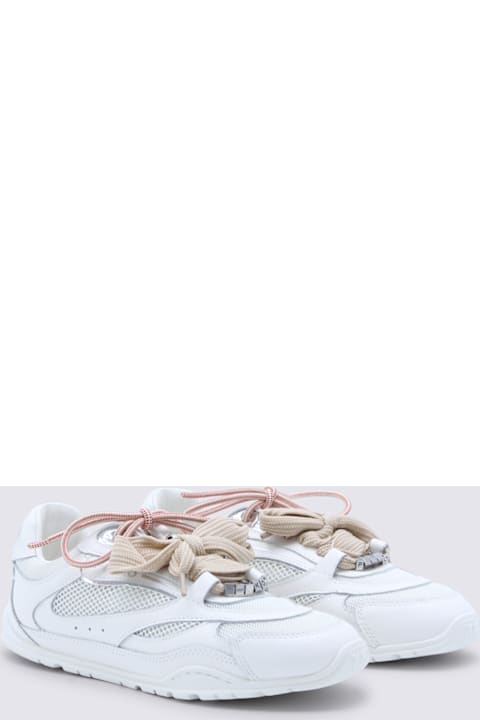 Pinko White Leather Yulia 01 Sneakers