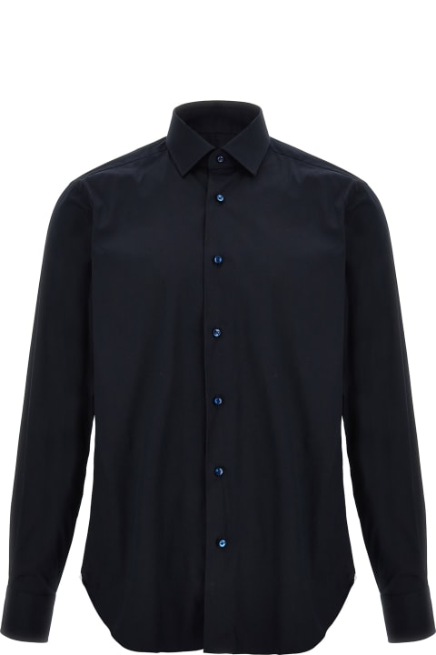 Burberry Black Stretch Poplin Shirt | italist