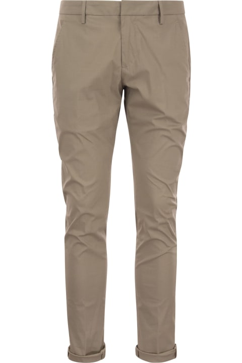 Homeware Dondup Gaubert - Slim-fit Gabardine Trousers