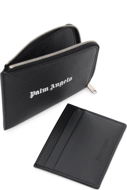 Palm Angels Wallets for Men Palm Angels Mini Pouch With Pull-out Cardholder