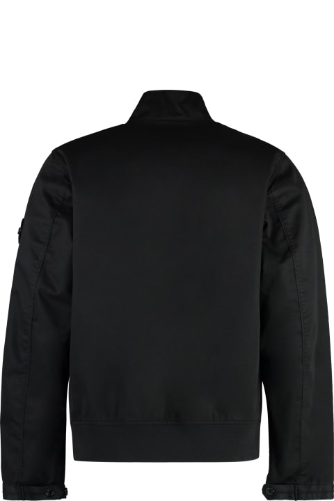 Stone Island Coats & Jackets for Men Stone Island Zippered Cotton Jacket
