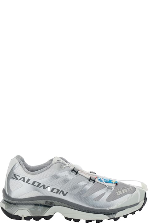 Salomon for Women Salomon 'xt-6 S/lab' Silver Sneakers With Drawstring In Mesh And Tech Fabric