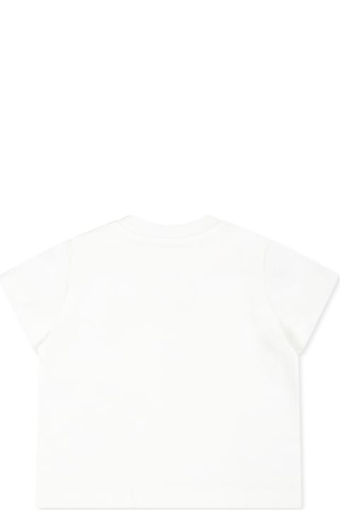 Fashion for Kids Moschino Ivory T-shirt For Babykids With Three Teddy Bears