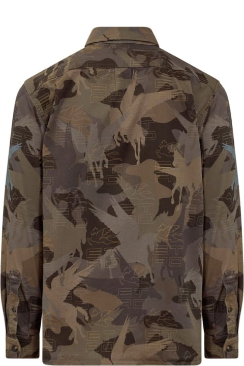 Etro for Men Etro Camouflage Cotton Shirt
