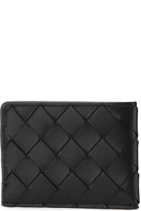 Bottega Veneta Wallets for Women Bottega Veneta Black Leather Cardholder