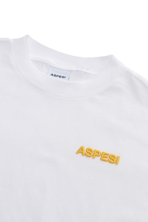 Aspesi T-Shirts & Polo Shirts for Girls Aspesi White T-shirt With Logo