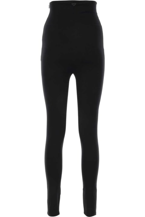 Prada Pants & Shorts for Women Prada Black Stretch Jersey Skinny Pant