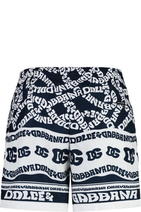 Swimwear for Women Dolce & Gabbana Logo Print Swim Shorts