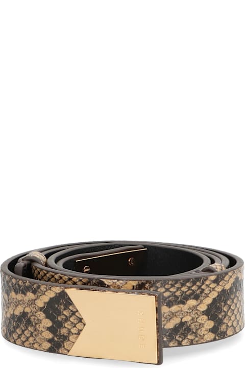 Rhude Belts for Men Rhude Printed Leather Belt