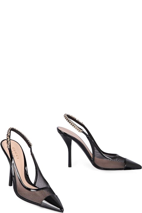 Gucci High-Heeled Shoes for Women Gucci Signoria Slingback Pumps