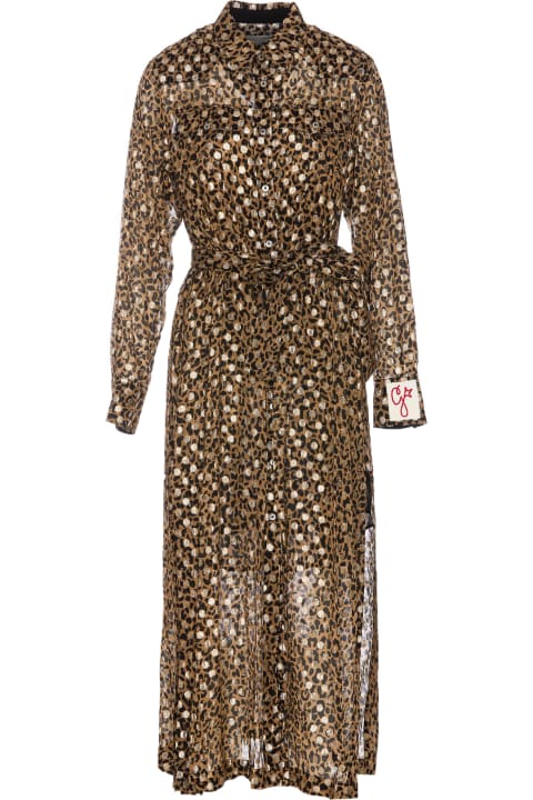 Dresses for Women Golden Goose Leopard Long Dress